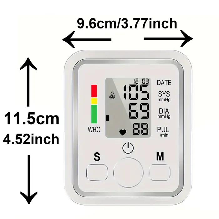 Tonomètre numérique Portable, tensiomètre, moniteur de fréquence cardiaque, bras, tensiomètre, équipement BP, médical professionnel automatique