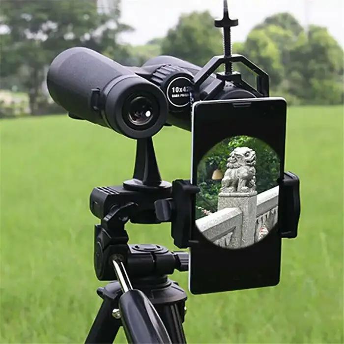 Support téléphone universel pour jumelles de chasse - Clip adaptateur pour photos d'observation