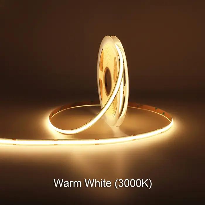 MALIIGAZA COB LED bande 5mm 8mm 10mm largeur Nature chaude couleur blanc froid Flexible 12V 24V LED