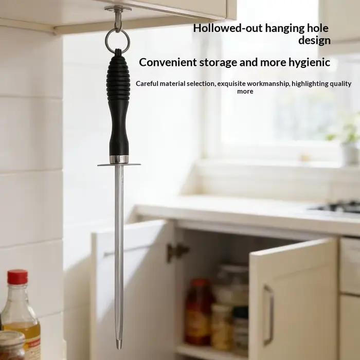 Aiguiseur de couteaux professionnel en acier au carbone avec poignée en ABS pour maintenir vos ustensiles de cuisine en parfait état occaSIONS SPECIALES