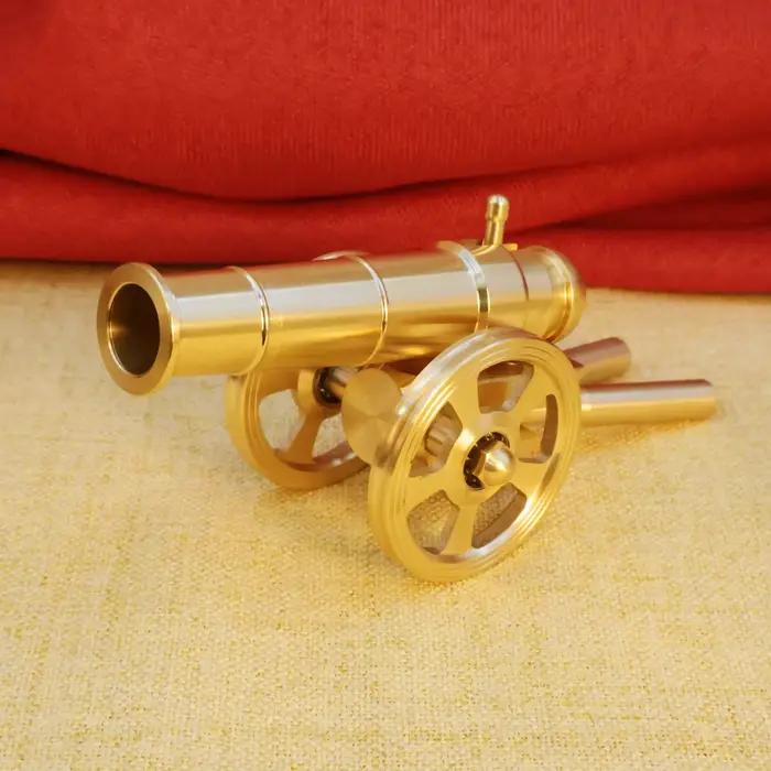 Mini Canon Napoléon en acier inoxydable élégant pour la décoration intérieure et collection d'objets militaires pour Noël