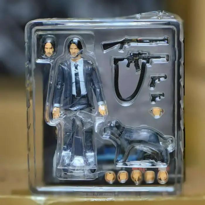 Figurine chien John Wick Keanu Reeves Baba Yaga action figure collection jouet cadeau occasion spéciale