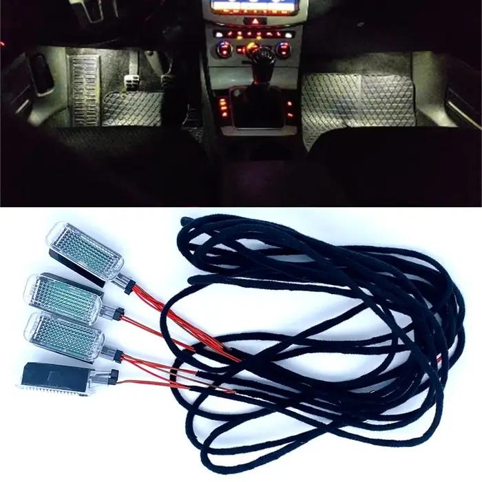 Lampe LED pour espace de pied intérieur de voiture, câble lumineux pour Passat B6 B7 Golf 5 MK5 6 MK