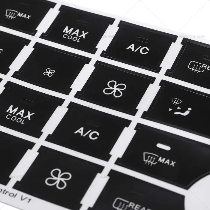 Autocollant de réparation de boutons de climatisation, Kit de réparation délavé, pour Mercedes Benz