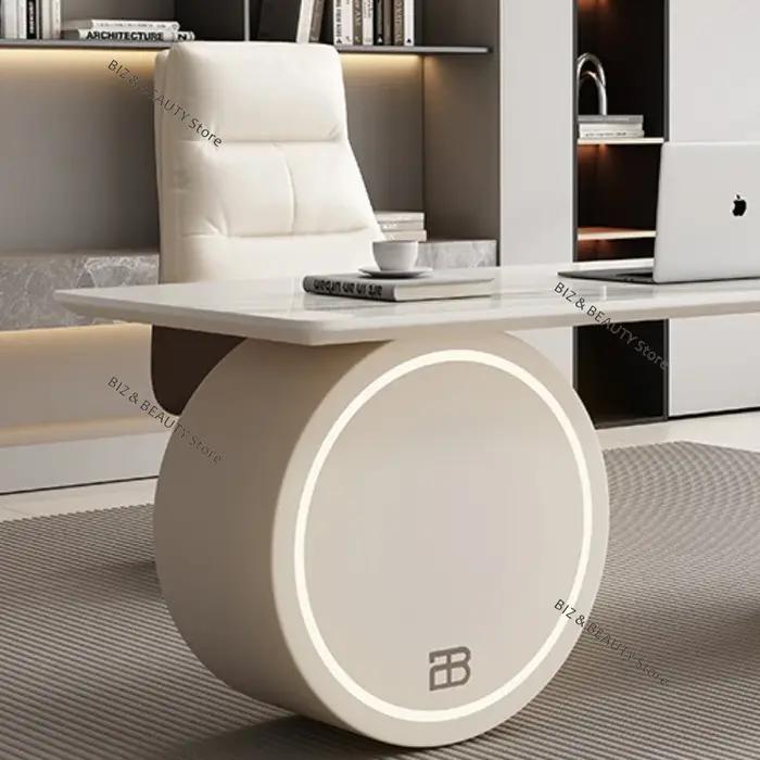 Bureau de conseil de Style crème, Table médicale, Design de réception, bureau moderne, Accent, mobil
