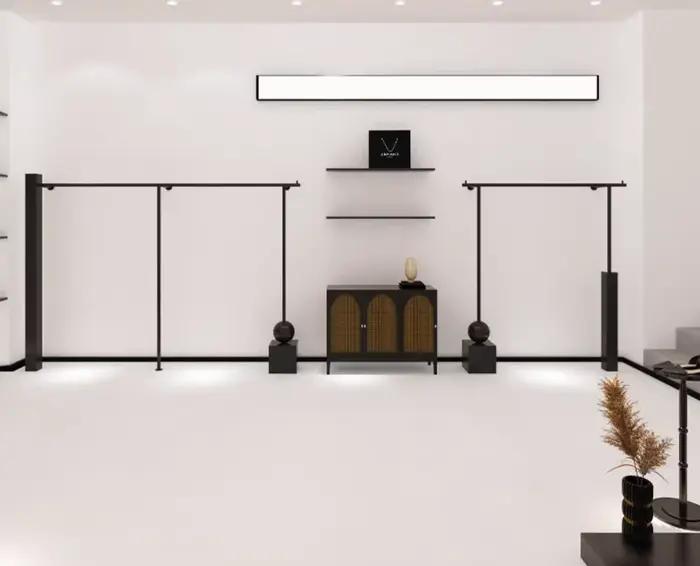 Présentoir de magasin de vêtements pour femmes