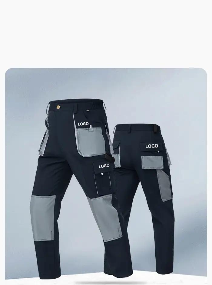 Vêtements de travail homme construction protection multi-poches résistant durable uniforme pantalon cargo