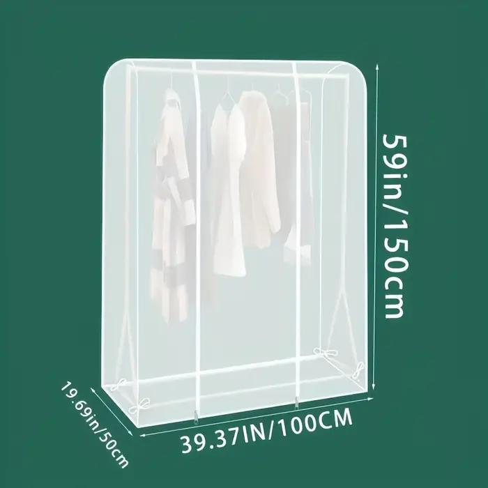 Housse anti-poussière transparente pour garde-robe élégante et protectrice pour vêtements et costumes occasions spéciales