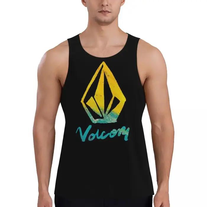 Volcoms Logo débardeur de gymnastique gilet de musculation Fitness hauts sans manche séchage rapide hommes vêtements de sport d'entraînement