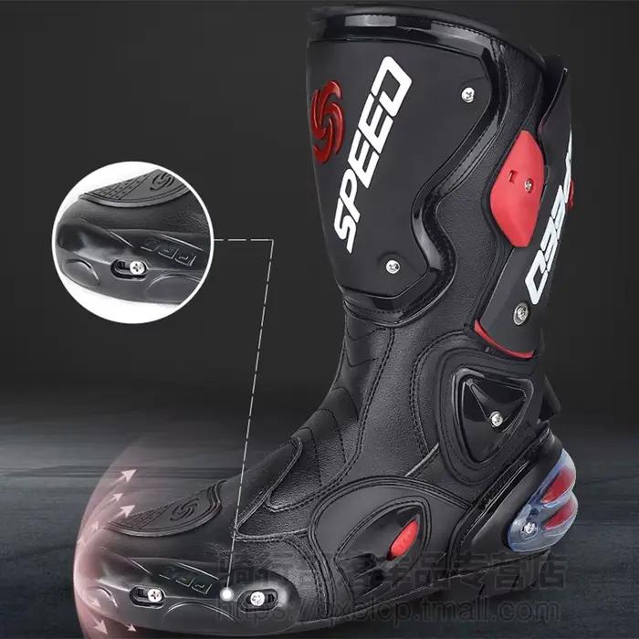 Riding Tribe hommes Moto bottes Moto course Motocross tout-terrain Moto Moto chaussures Botas Moto b