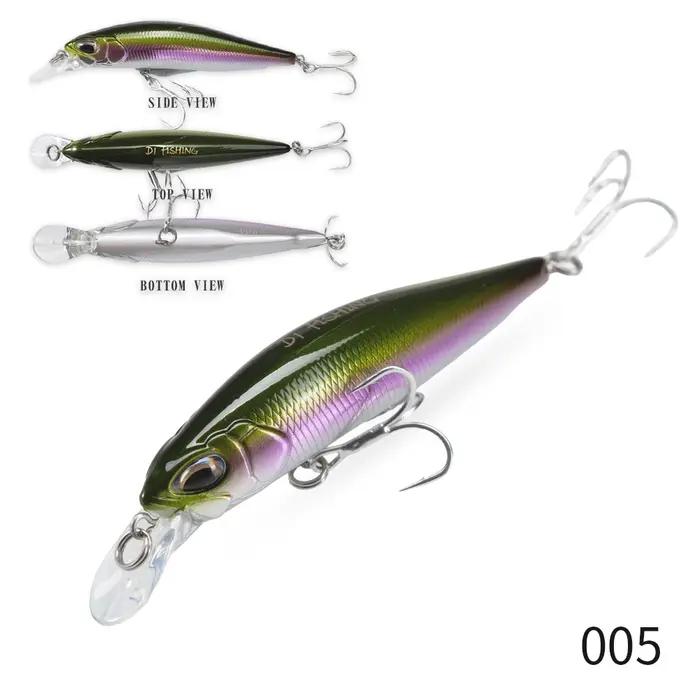 D1 leurre de pêche méné suspendu 65mm 5g 77mm 8.4g Hover Fry Wobblers appât dur Jerkbait matériel