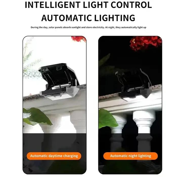 Clip de capteur de mouvement extérieur de lumière de sécurité solaire, jardin Super lumineux, lumières de Camping extérieures étanches IP65