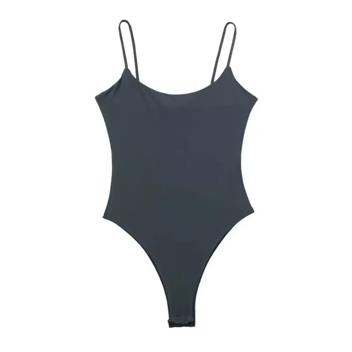 MUJER 2025 body moulant Sexy pour femmes blanc noir dos nu
