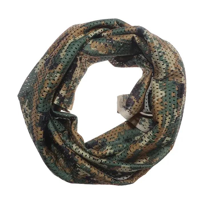 Foulard tactique camouflage mesh - Voile facial sniper pour chasse, airsoft et activités outdoor