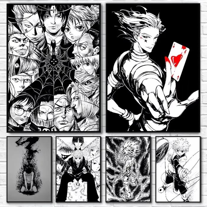 Affiche imprimée Anime Hunter X Hunter, décoration artistique pour la maison, le salon, la chambre à coucher, l'entrée, le Bar, le café
