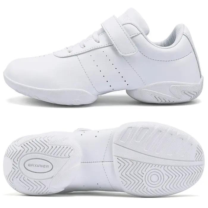 BAXINIER – chaussures de danse de pom-pom girl blanches pour filles, baskets d'entraînement athlétiq