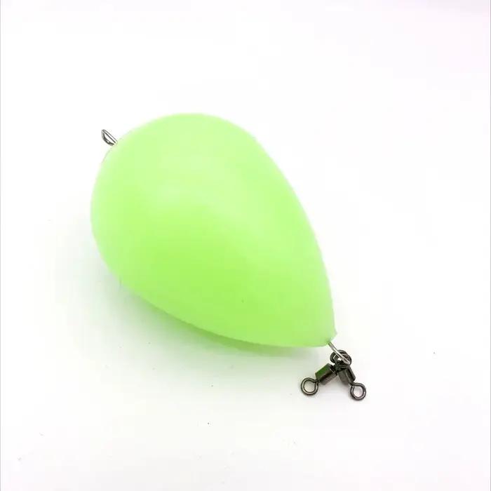 Flotteur d'œuf lumineux vers le haut, flotteur fluorescent, aide au lancer, appât de lancer longue d