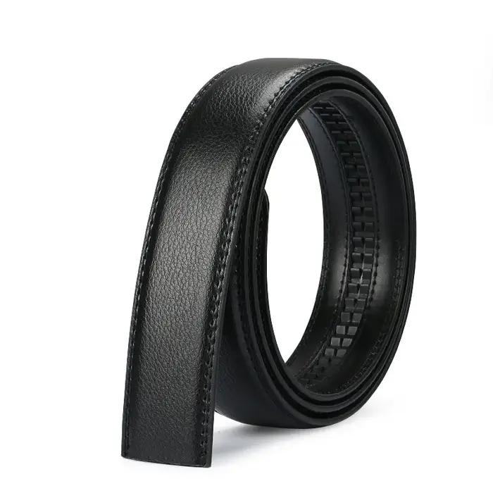 Ceintures à boucle automatique pour hommes, sans boucle, de marque, de haute qualité, véritable sang