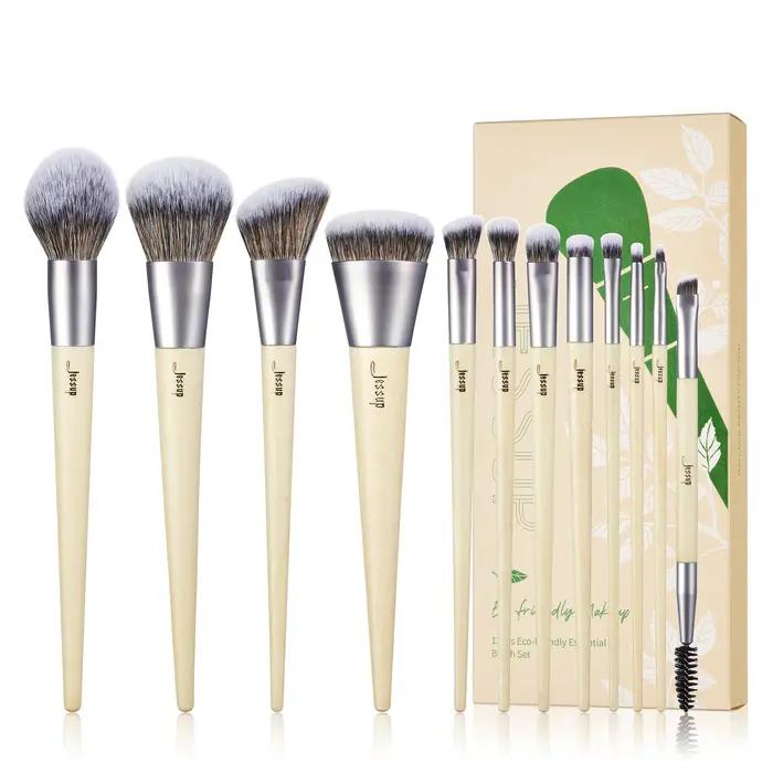 Jessup – ensemble de pinceaux de maquillage synthétiques Premium