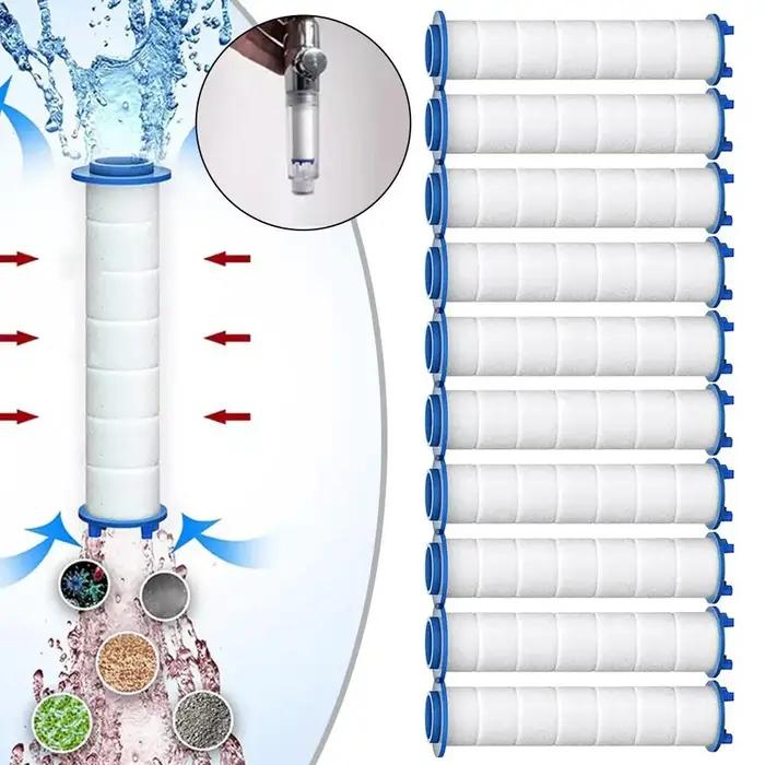 10 cartouches de remplacement pour filtre à eau de douche, outil de nettoyage de l'eau de douche, ca