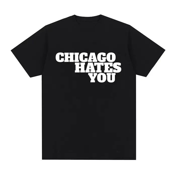 Rappeur chef Keef Chicago déteste vous même Style T-shirt hommes mode Hip Hop surdimensionné T-shirt