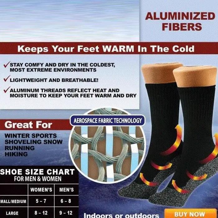 Chaussettes thermiques pour chasse d'hiver - Compression unisexe Randonnée Course 1-3 paires