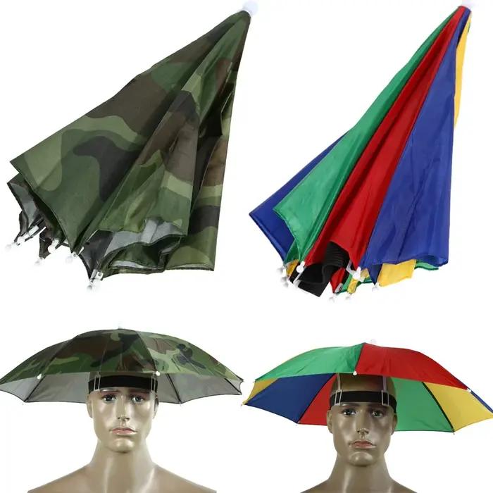 Casquette de pêche pliable mains libres chapeau parapluie protection solaire réglable vêtement de sauna sports de plein air occassions spéciales adultes enfants