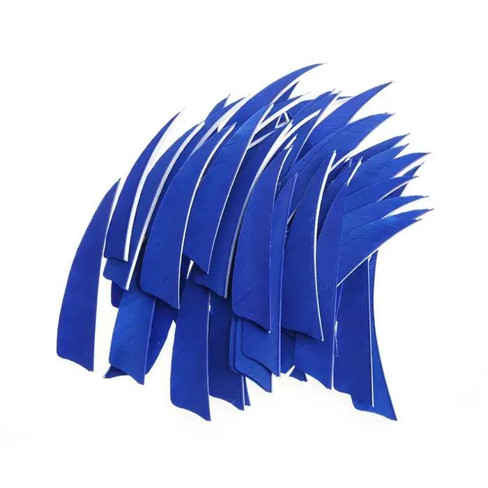 Bouclier en forme de plume de dinde, 50 pièces, 4 pouces, flèche, tir à l'arc, chasse, fletting pour