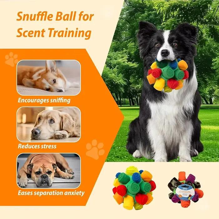 Jouet interactif pour chien en promotion - Balle olfactive pour dissimuler des friandises