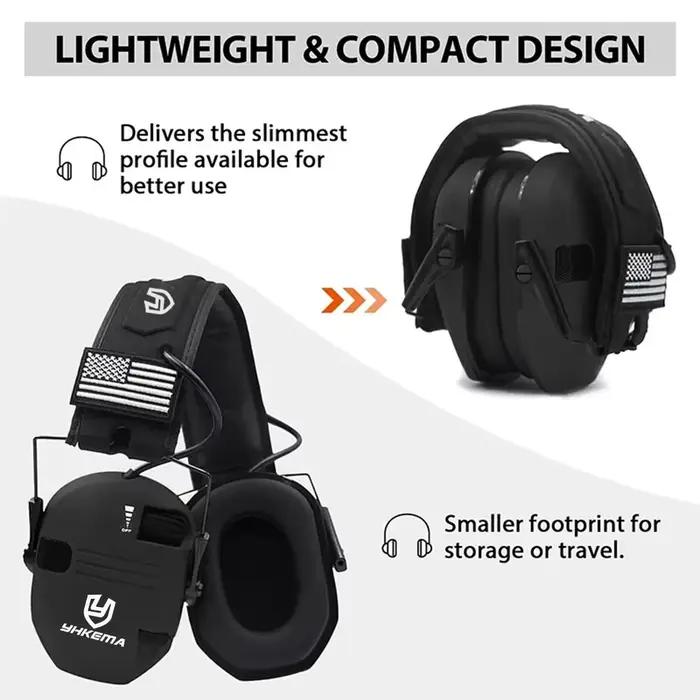 Écouteurs de tir électroniques tactiques casque antibruit pour sports de plein air amplification du son d'impact oreille de chasse nouvelle collection occasionnels chasseurs et amateurs de plein air