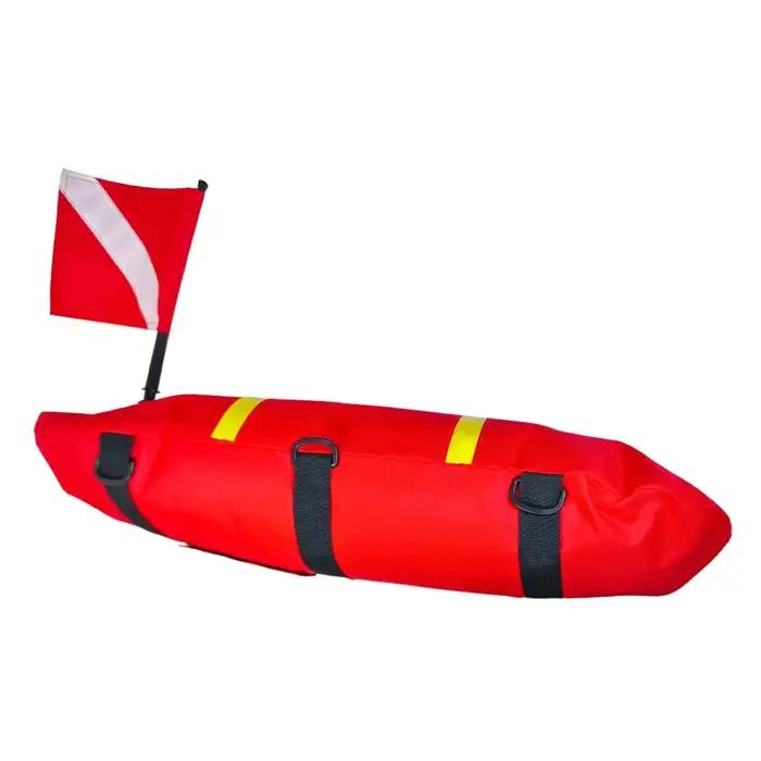 Bouée de signalisation gonflable pour la plongée libre, la pêche sous-marine et la plongée sous-marine avec tuba, bouée de surface de sécurité, bouée de signalisation de plongeur en détresse