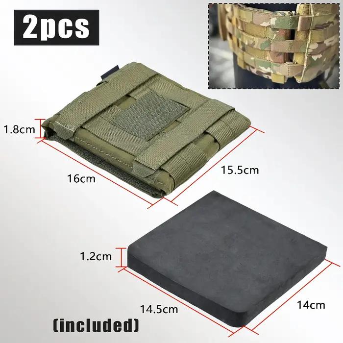 Poche latérale tactique pour plaque balistique JPC2.0 - Étui camouflage MOLLE pour gilet de chasse et protection