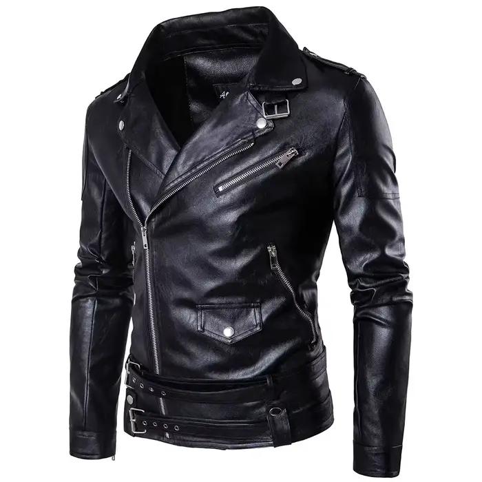 Veste en cuir véritable pour homme, style décontracté, col rabattu, matière cuir, polyester, pour les saisons d'automne et d'hiver, adapté aux sorties quotidiennes et aux occasions spéciales