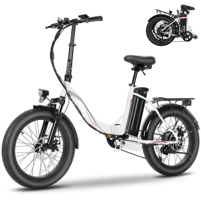 Vélo électrique pliant Step-Through Cruiser, moteur injuste, batterie perfective, système à 7 vitess