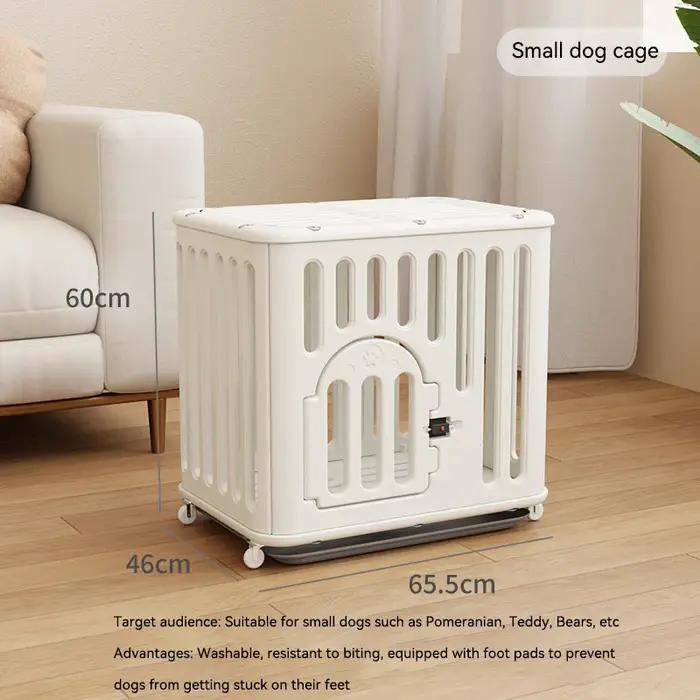 MOFESIPI Caisse robuste pour chiens de taille moyenne et petite avec roues verrouillables Cage pour