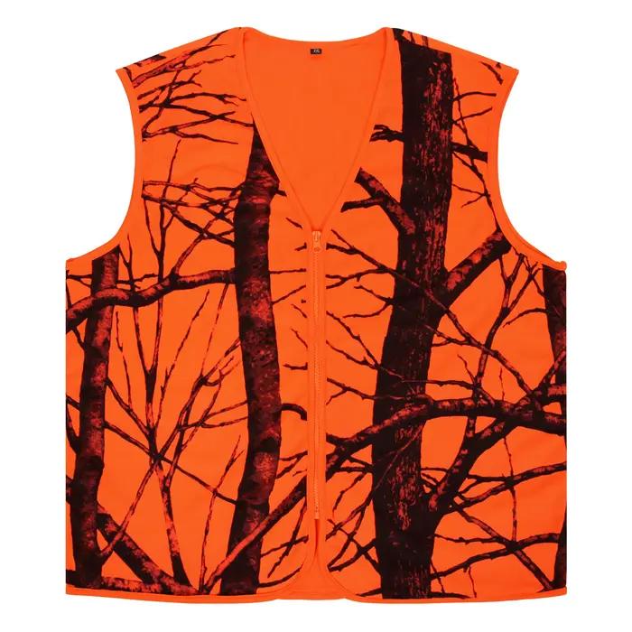 Gilet de chasse Orange à séchage rapide pour hommes, grande taille, pour adultes, voyage en plein ai
