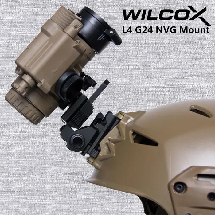 WILCOX métal L4 G24 L4G24 NVG support de casque pour PVS15 PVS18 GPNVG18 lunettes de Vision nocturne