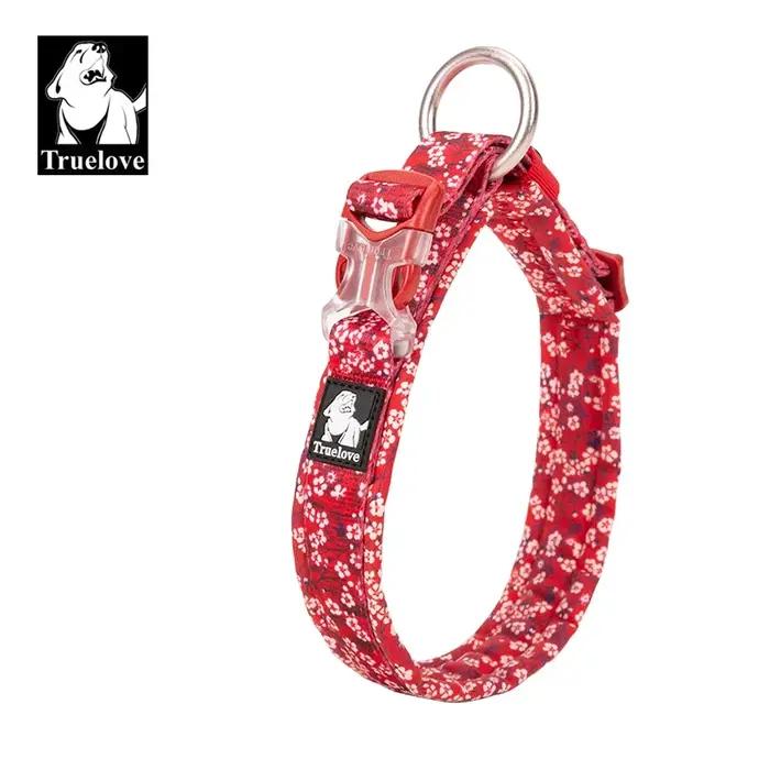 Truelove Collier pour animaux de compagnie floral Meilleur coussin confortable rembourré Camouflage