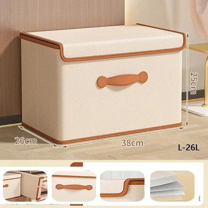 Boîte de rangement pour vêtements avec couvercle