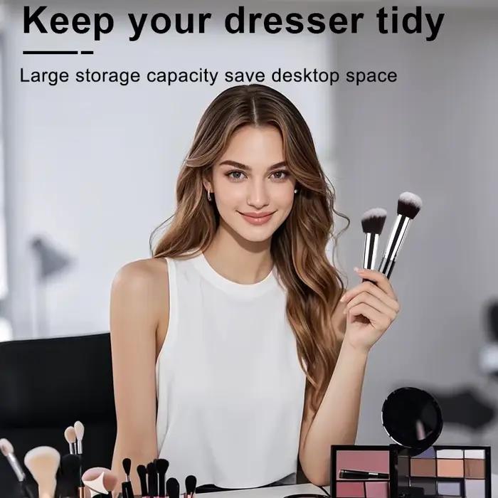 Ensemble professionnel de 14 pinceaux de maquillage doux et moelleux pour fond de teint, fard à paup