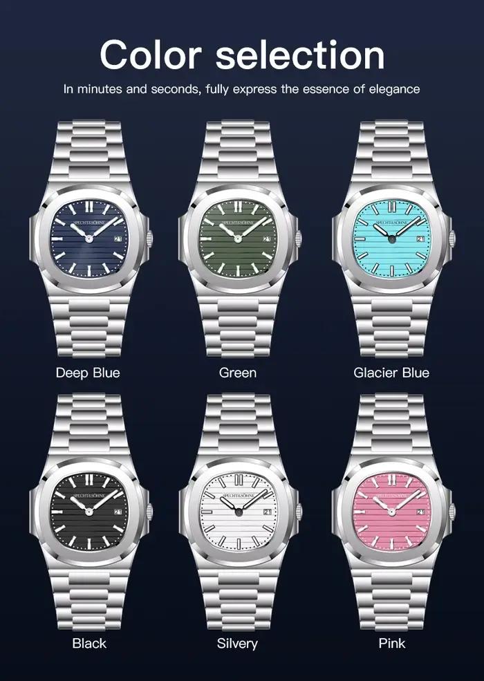 Montre de luxe Specht & Söhne 39MM quartz homme slim cristal saphir étanche 50M montre classique 5711
