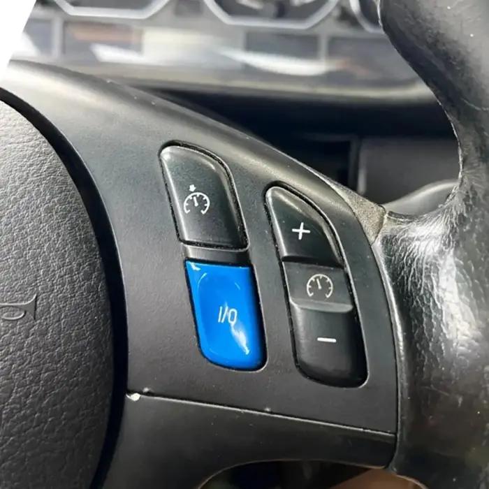 Couvercle de bouton de commande de volant de voiture ABS, couvercle de bouton d'e/s adapté à la BMW