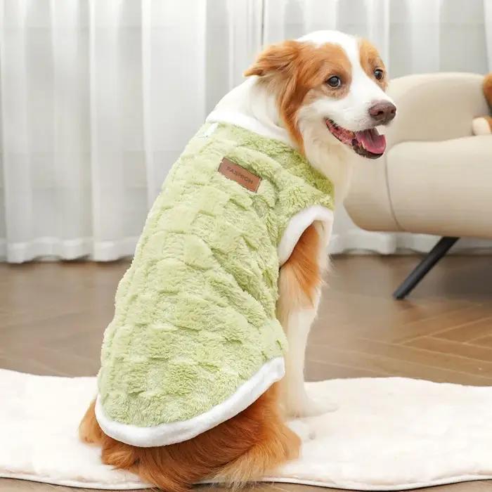 Vêtements en flanelle de haute qualité pour grands chiens confortables et élégants pour hiver et autres occasions spéciales