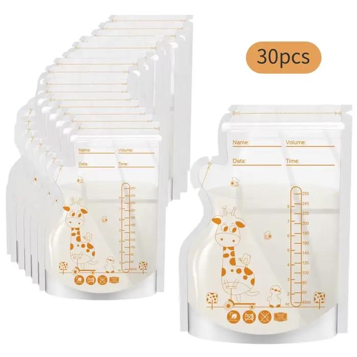 Sacs de conservation jetables pour lait maternel, 100 ou 50 paquets, capacité de 250ml, qualité hosp