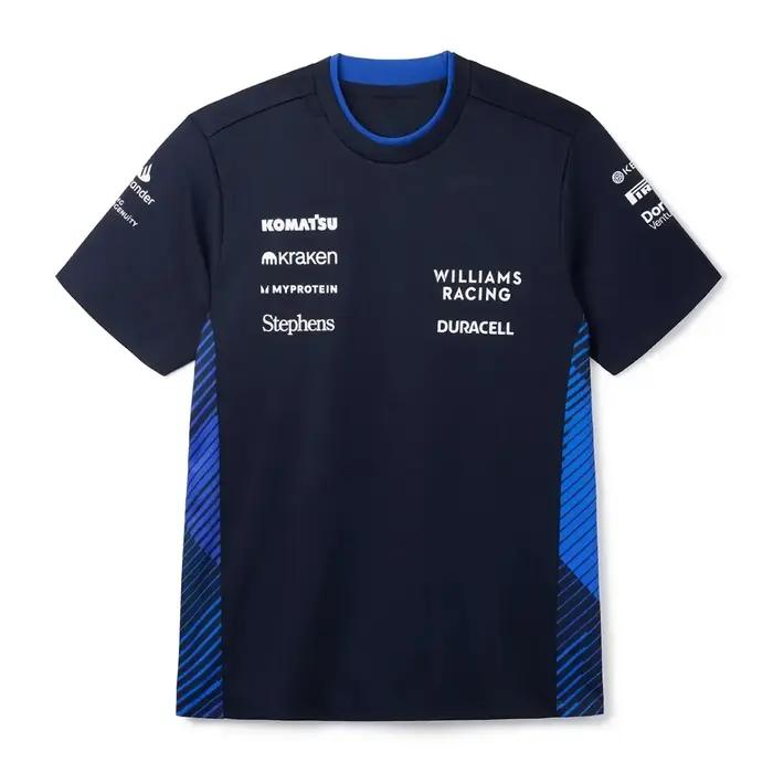 2025 nouveau T-shirt de course F1 Williams chemise de ventilateur Sports de plein air séchage rapide haut de cyclisme