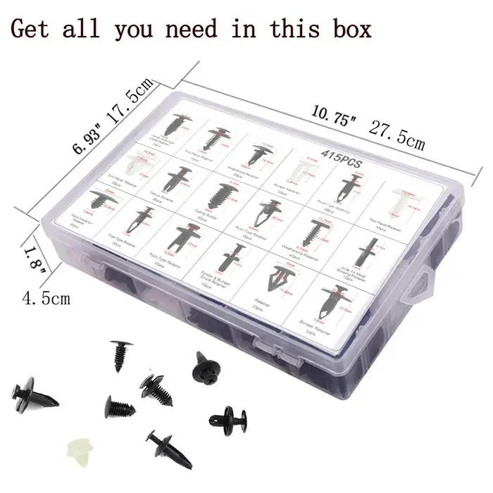 Ensemble de Clips de Fixation pour Voiture, Kit de Corps Automobile Mixte, Goupille de Retenue à Pre