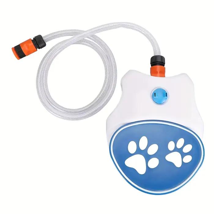 Fontaine à eau extérieure pour chien, activée par la patte, utilisation simple, connexion facile, fontaine à eau à pédale avec tuyau pour pelouse, pour animaux de compagnie