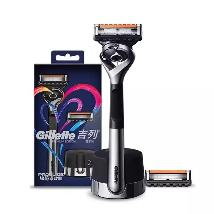 Gillette Razor Fusion 5 ProGlide Premiul Edition Flex Ball Tech Rasoir pour hommes avec lame de coupe de favoris