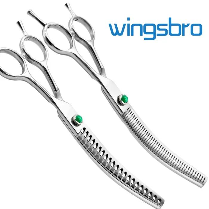 Ciseaux courbés Wingsbro 7 pouces pour toilettage canin