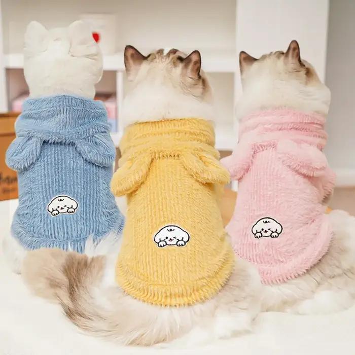 Gilet à capuche pour chat mignon